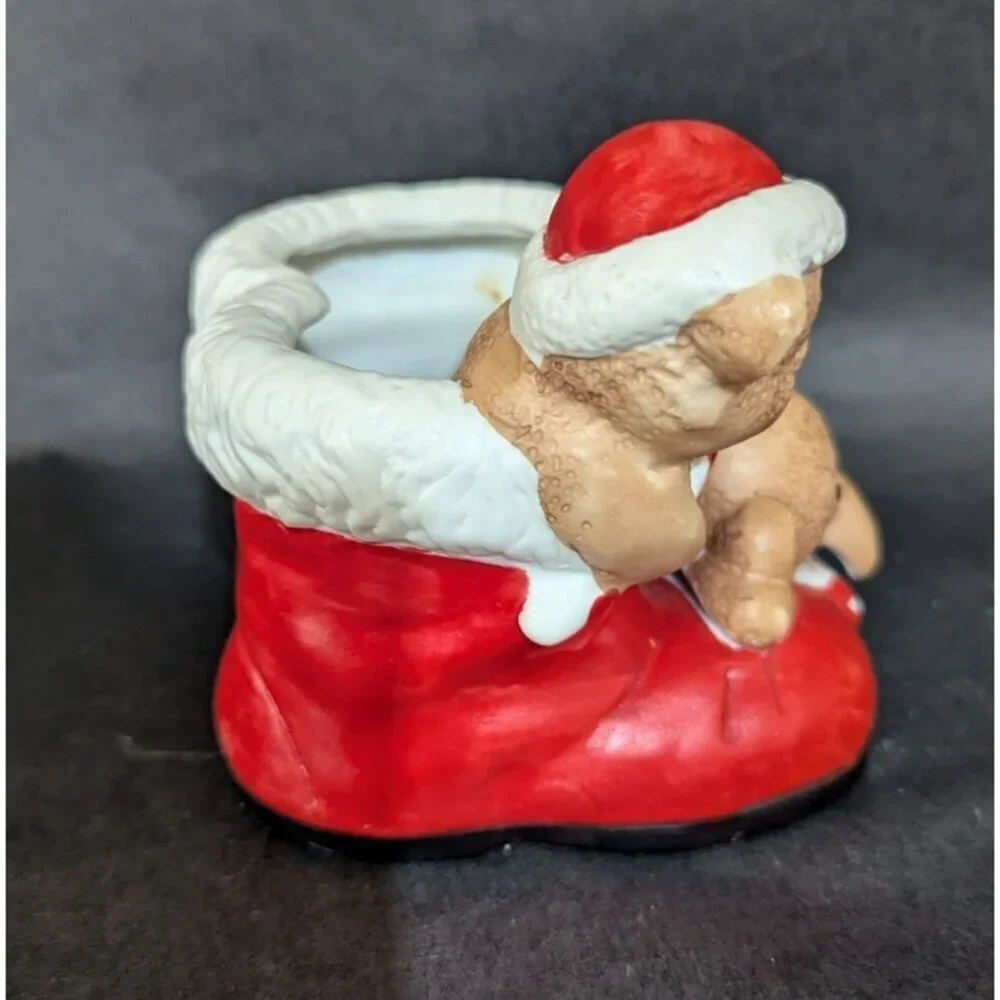 Christmas Planter Pot Teddy Bears Santa Boots Decorative Pot House‎ Of Lloyd